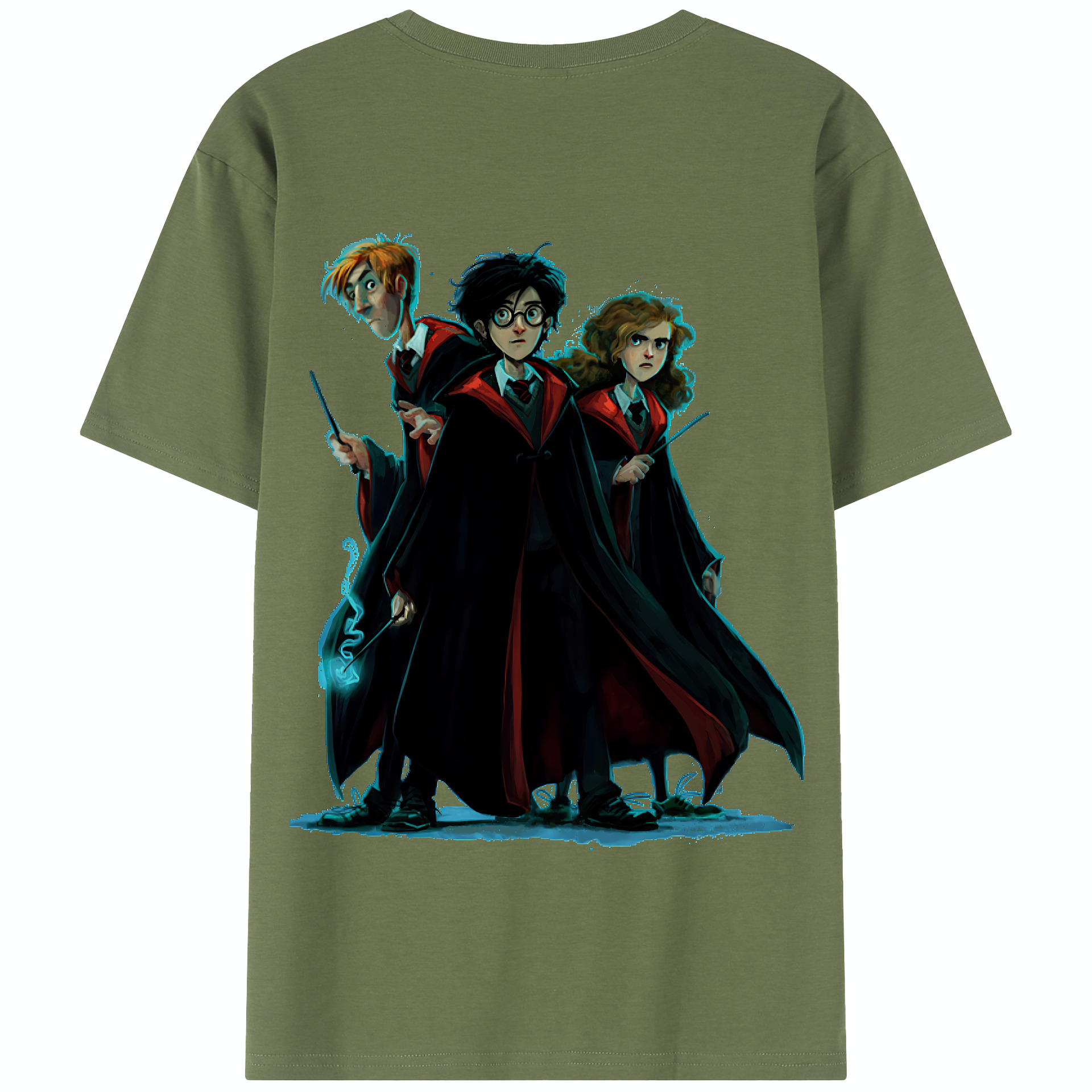 （画像用） Harry Potter ハリー・ポッターシリーズ 綿100％半袖Tシャツ（背面プリント）